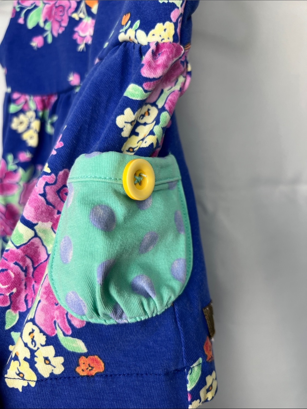 Matilda Jane Monkey in the Middle blue and pink floral knit dress size 3-6 month - Picture 6 of 12